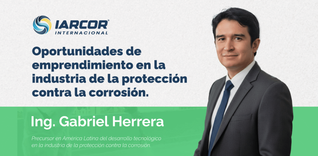 Flyer: Conversatorio N.º 01: Oportunidades de emprendimiento en la industria de la protección contra la corrosión.