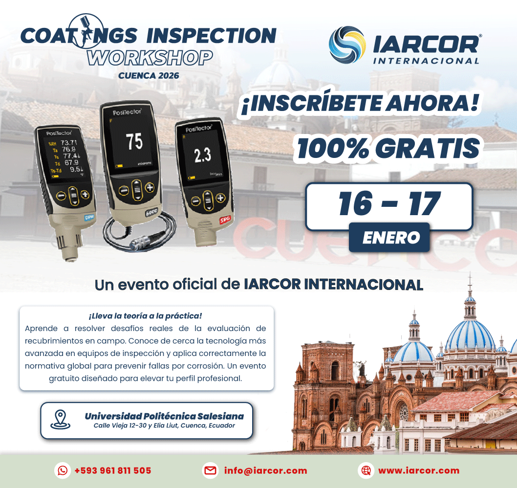 Flyer completo: Coatings Inspection Workshop – Cuenca