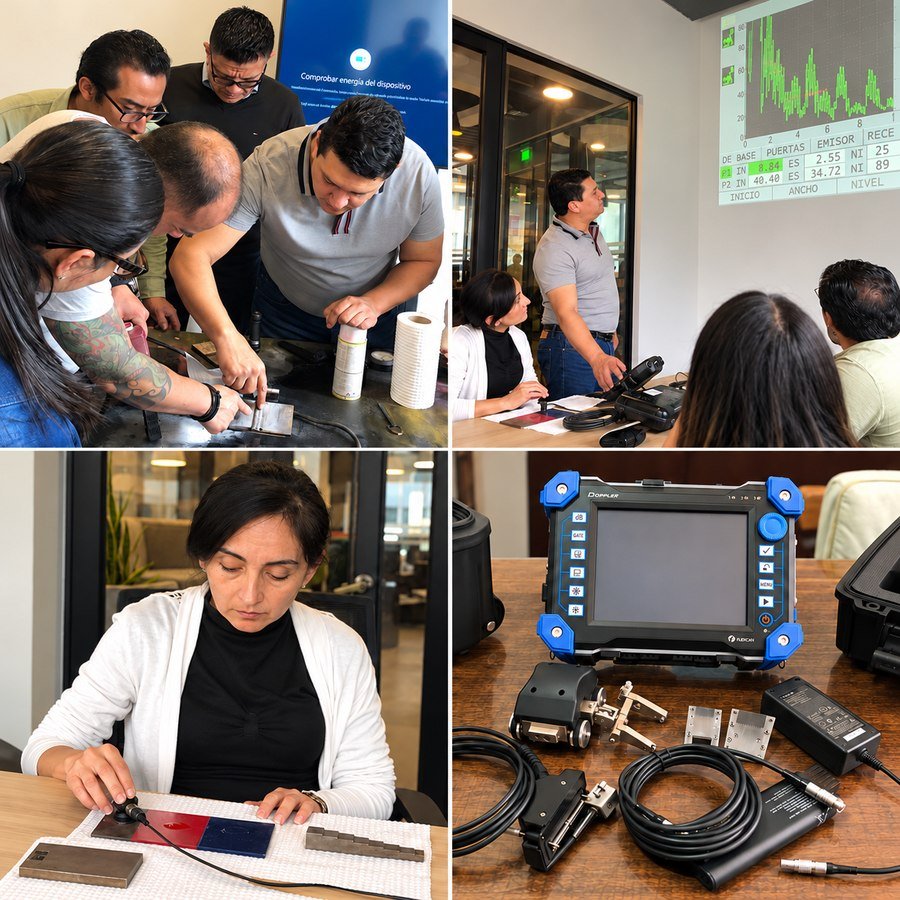 Entrenamiento de inspección por ultrasonido