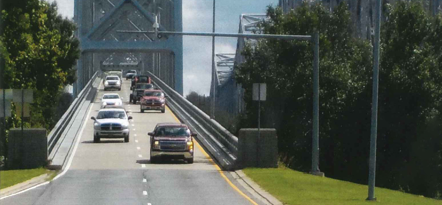Pintando el Puente Natchez – Vidalia en Dirección Oeste