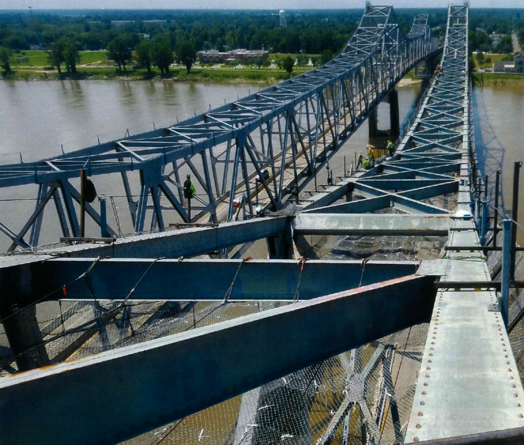 Ilustración del artículo: Pintando el Puente Natchez - Vidalia en Dirección Oeste