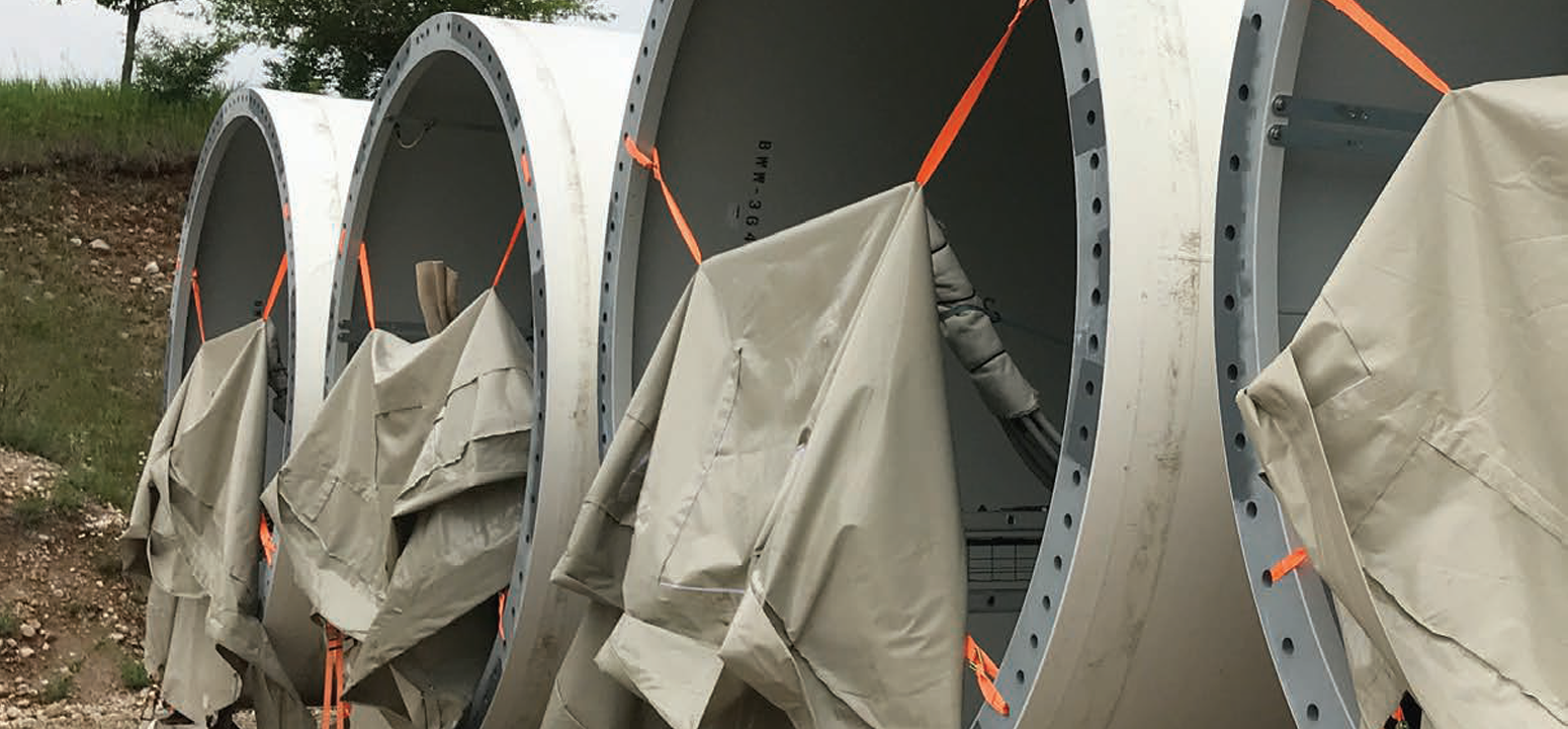 Selección incorrecta del sistema de recubrimientos para una Torre Eólica en servicio de inmersión.