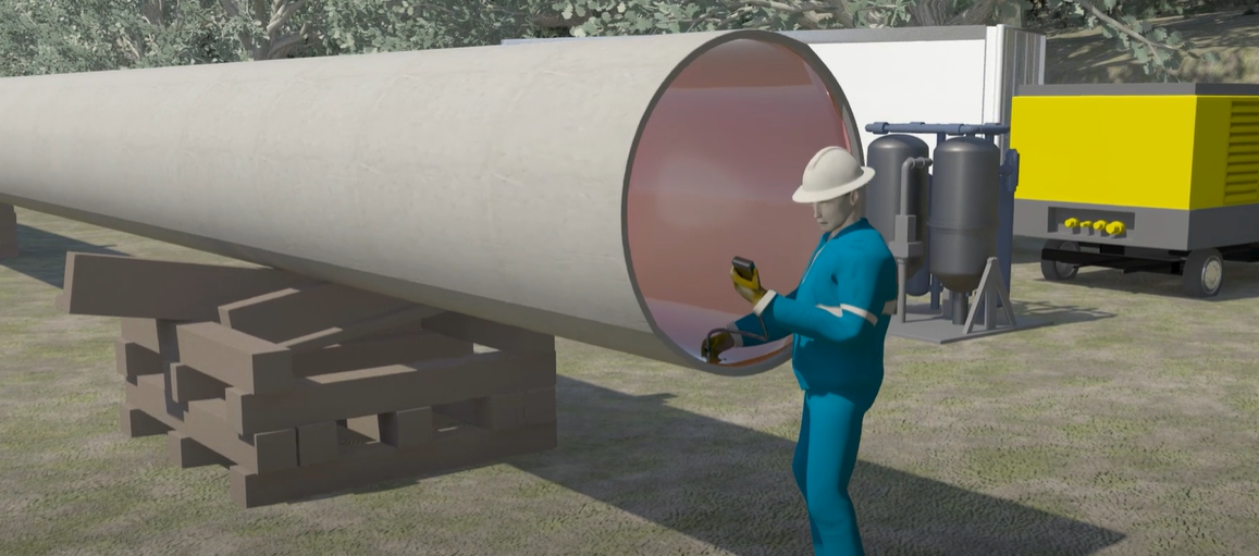 Ilustración del artículo: Proceso de recubrimiento de tuberías "in situ pipeline coating" supera las adversas condiciones del desierto Saudí