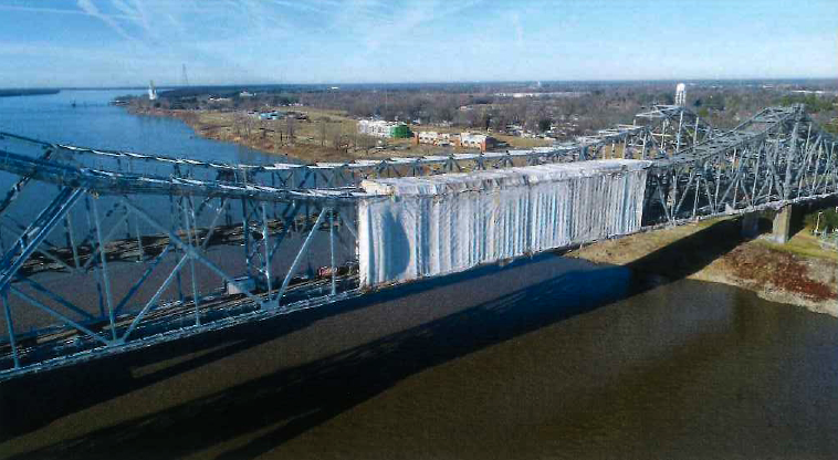 Ilustración del artículo: Pintando el Puente Natchez - Vidalia en Dirección Oeste